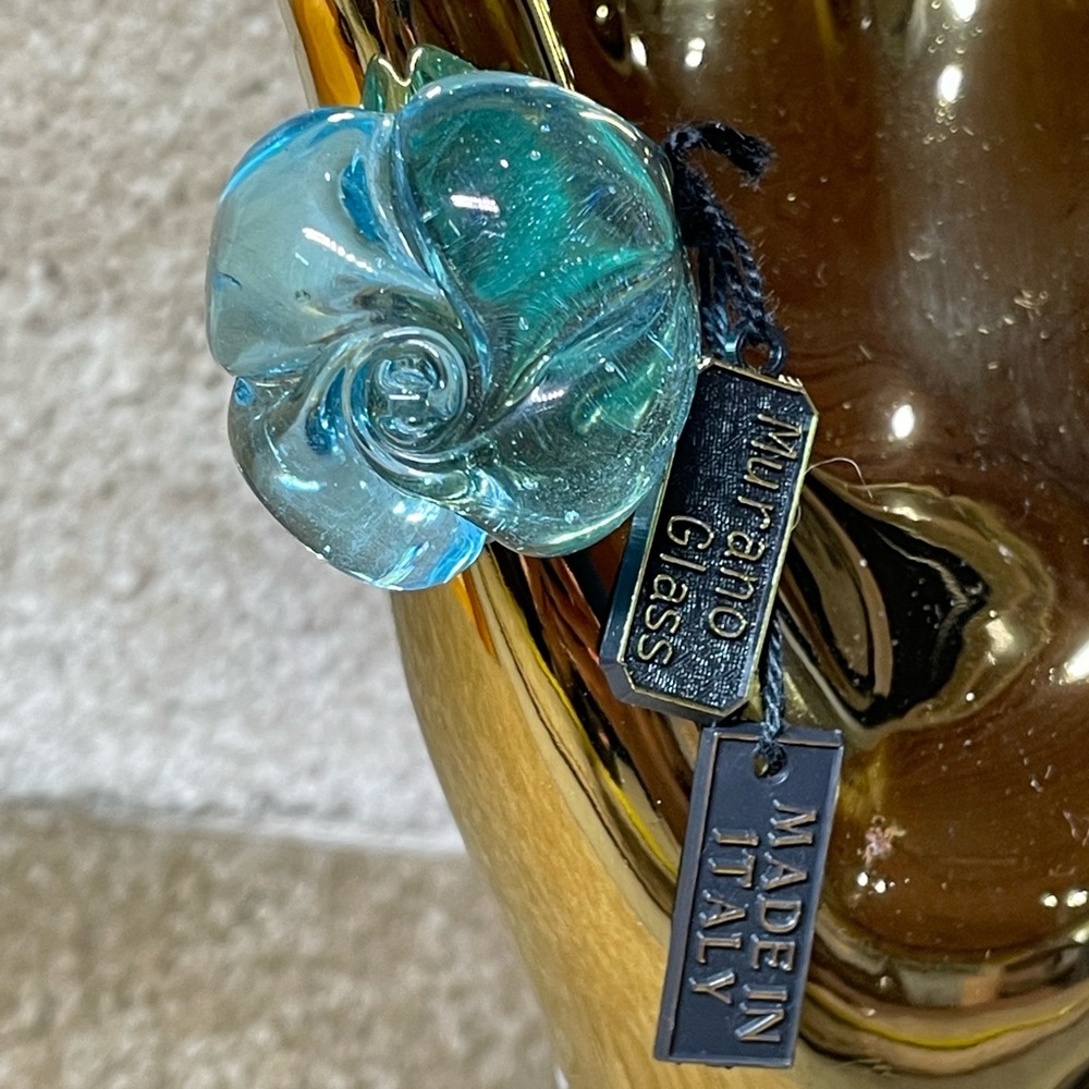 Blue Murano Glass ring